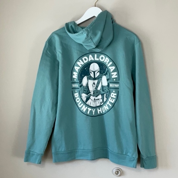 Star Wars Mandalorian hoodie green - Picture 1 of 4